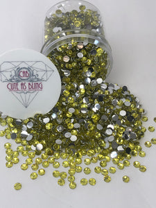 Yellow Resin Flat Back Rhinestones