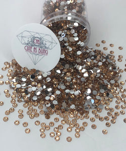 Champagne Resin Flat Back Rhinestones