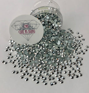 Silver Resin Flat Back Rhinestones