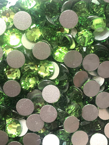 Peridot Glass Rhinestones Flat Back 1440pcs