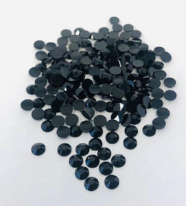 Black Resin Flat Back Rhinestones