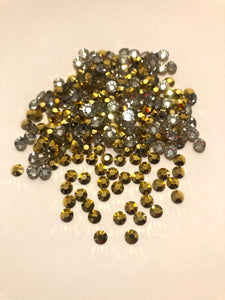 Gold Resin Flat Back Rhinestones